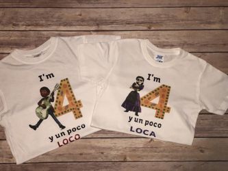 Custom made Coco birthday party shirts