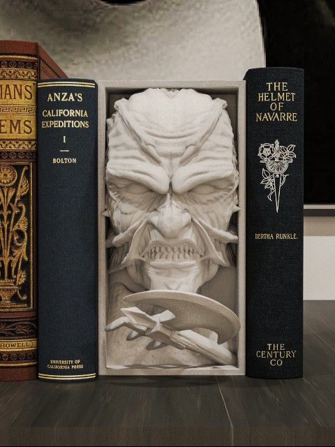 Jeepers Creepers Book Nook Bookend Fantasy Horror Decor Literature Halloween