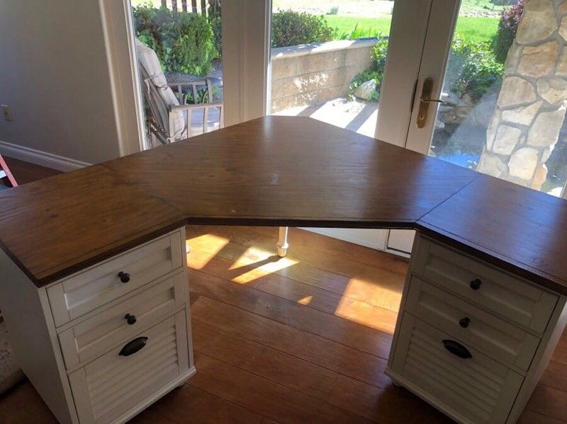 Pottery barn whitney corner desk deals