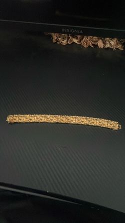 Gold nugget bracelet