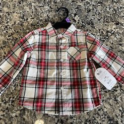 New Button Up Boy Shirt 12 Months 