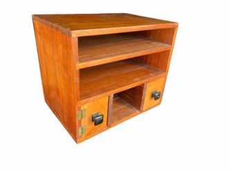 Small Solid Wooden Hand Crafted Apothecary Storage Shelf Cabinet 13x9.5x11.5in