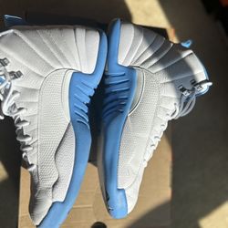Air Jordan 12 Retro White And Blue Men Size 10