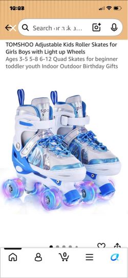 Little girl roller skates