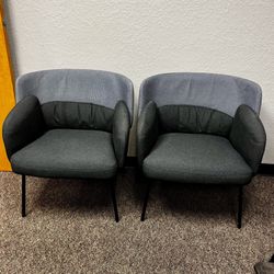 IKEA Armchair / accent chair set dark gray and light gray