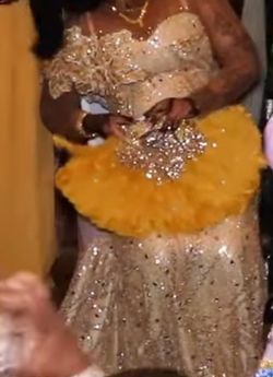 Gold dress