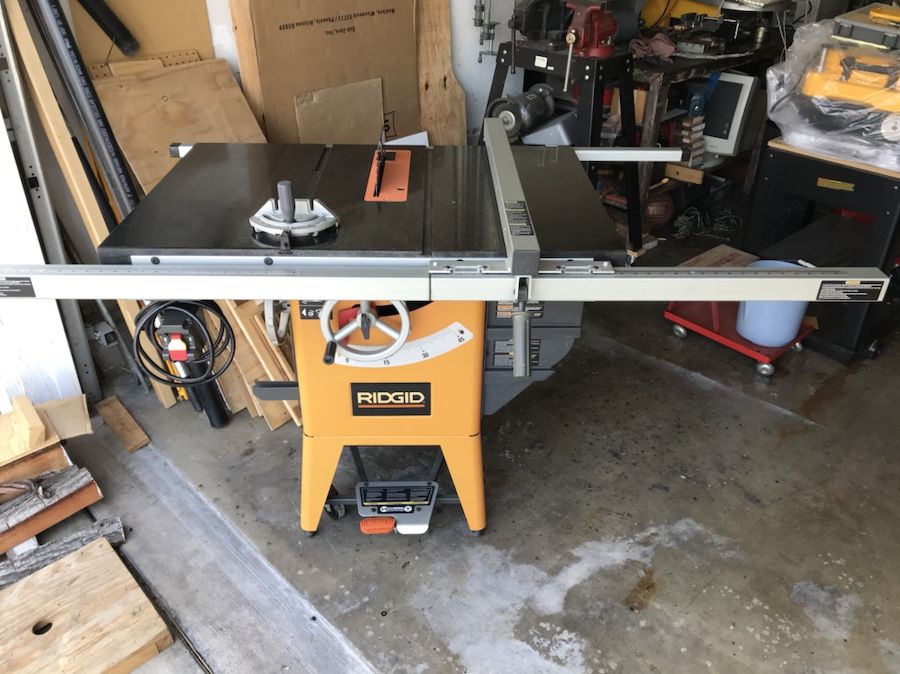 Ridgid Table Saw - R4511 Granite Top