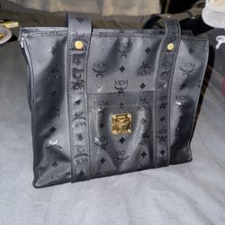 MCM Visetos Shopper Tote