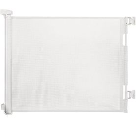 33” Height x 55” Width White Retractable Mesh Baby and Pet Safety Gate - New in Box