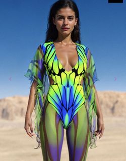 Flutter Hooded Rave / Festival Outfit 2XL