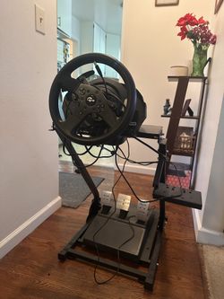 Steering wheel gaming set