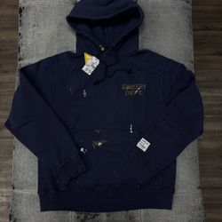 Gallery Dept Paint Logo Vintage Navy Hoodie 