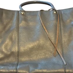 Rebecca Minkoff MAB Mini Tote Bag Purse Leather Small Size Designer Luxury Grey