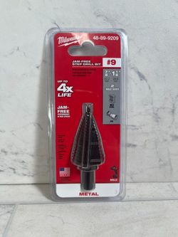 MILWAUKEE 7/8 IN. - 1-1/8 IN. #9 BLACK OXIDE STEP DRILL BIT (A1G008776)
