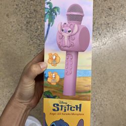 NWT Licensed Disney Stitch Bluetooth Karaoke Microphone 