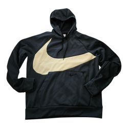 Nike Therma-FIT Big Swoosh Green Pullover Hoodie Men SZ Medium