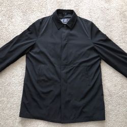 Kenneth Cole Reaction Men’s Black Trench Coat | Color: Black | Size: XL Barely Used