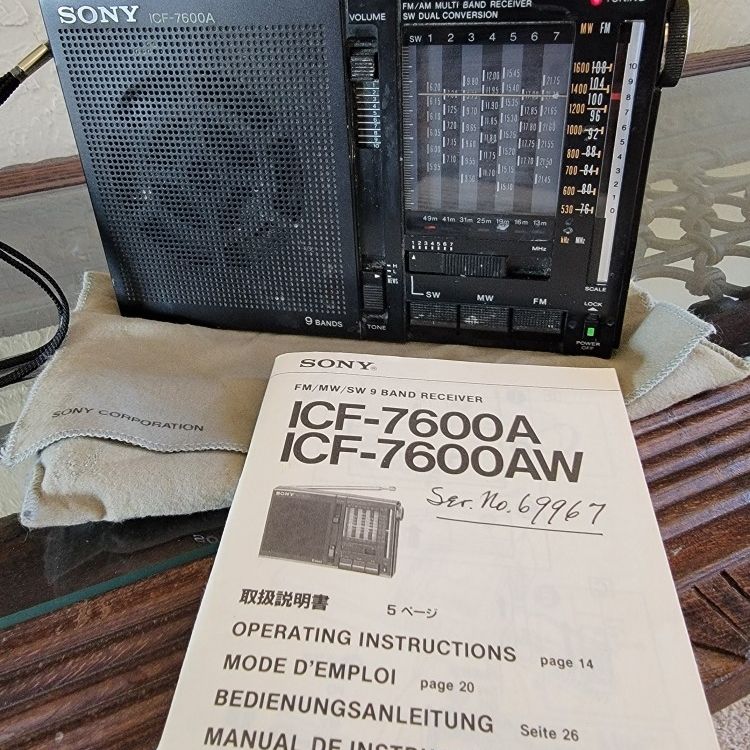Sony ICF 7600A Radio for Sale in Scottsdale, AZ - OfferUp