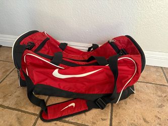 Red Nike Duffel Bag for Gyms, Travel