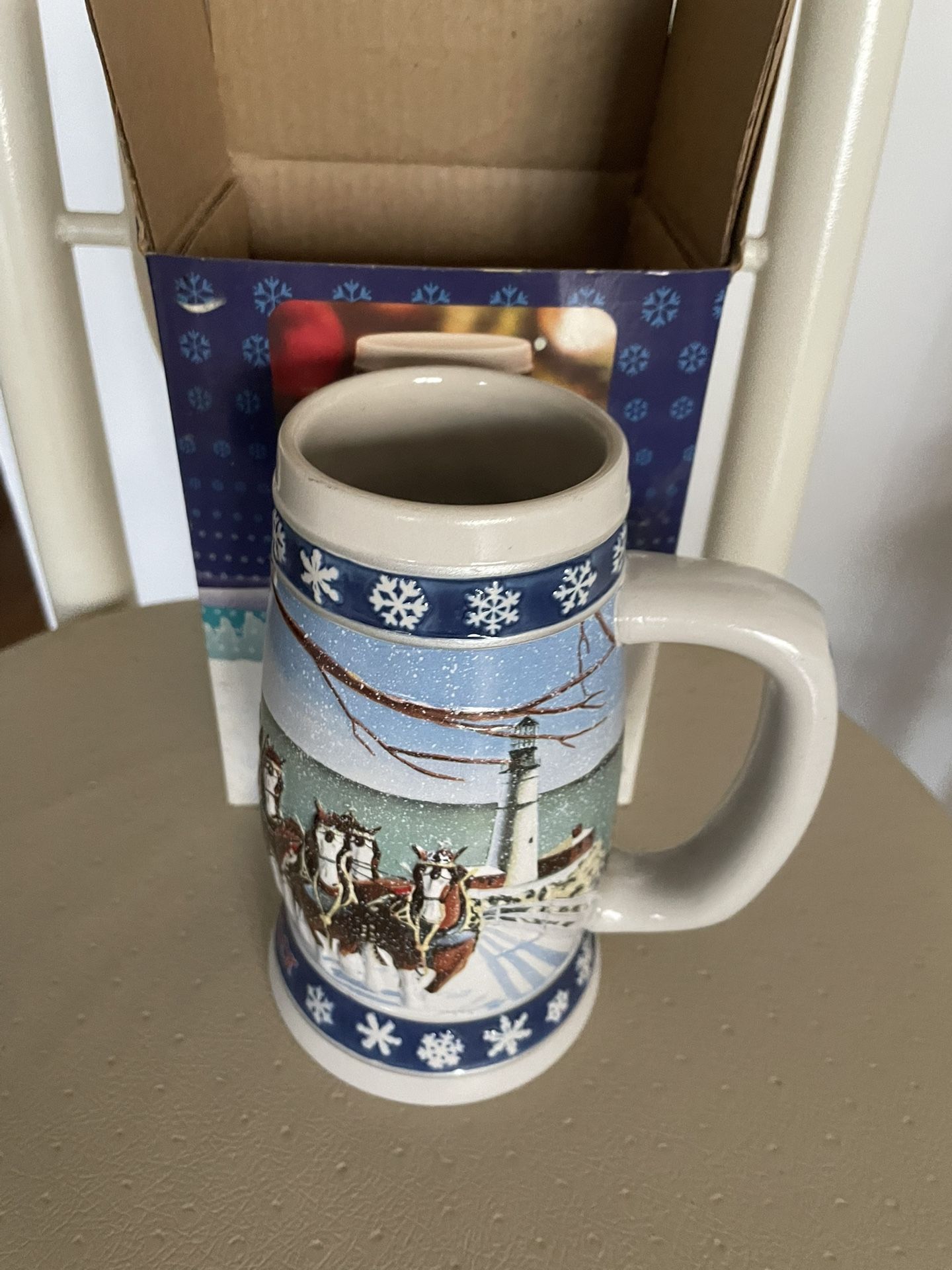 1995 Budweiser Holiday stein