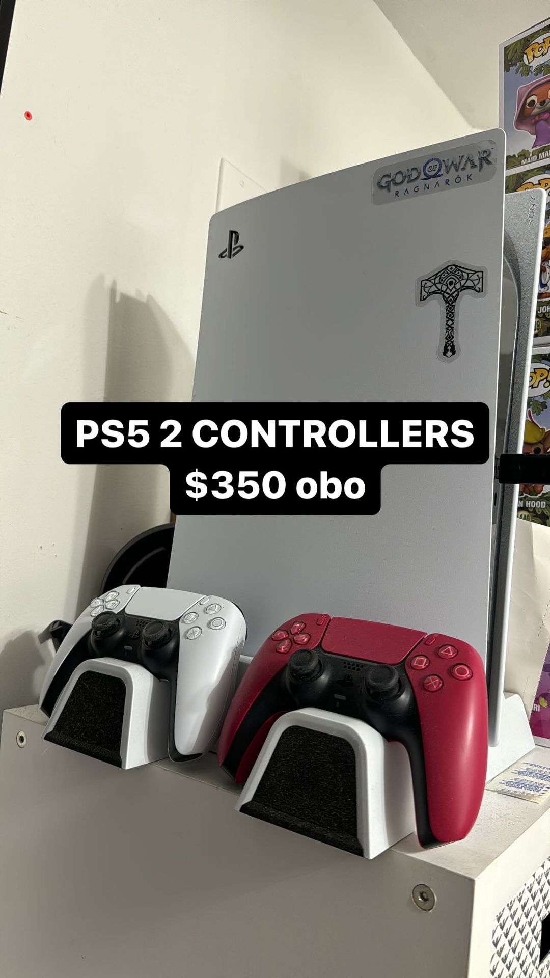 PS5 with 2 controllers