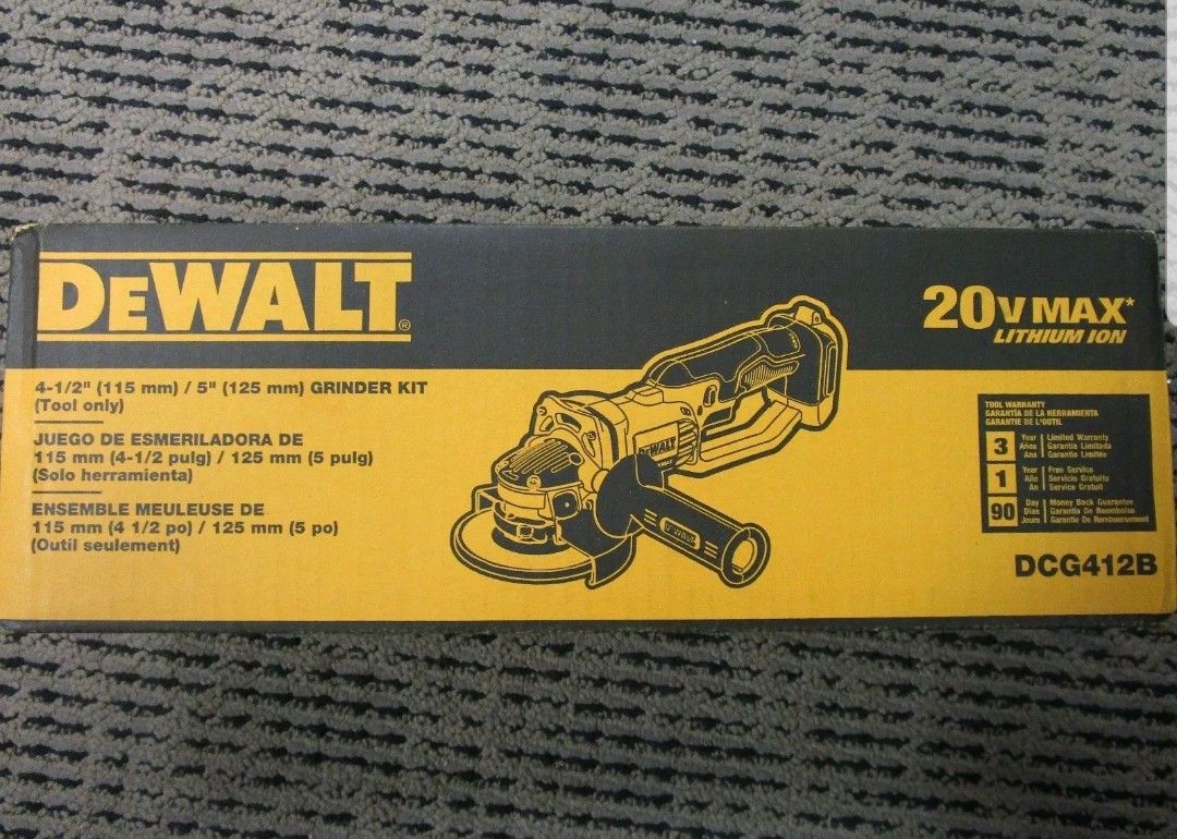 New dewalt 20v grinder