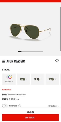 RayBans classic Aviators