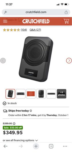 Alpine subwoofer