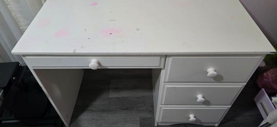 White desk