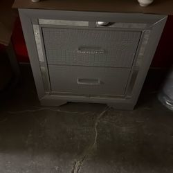 Platinum Color Nightstand 