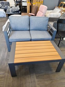 Outdoor Loveseat and Coffee Table Set