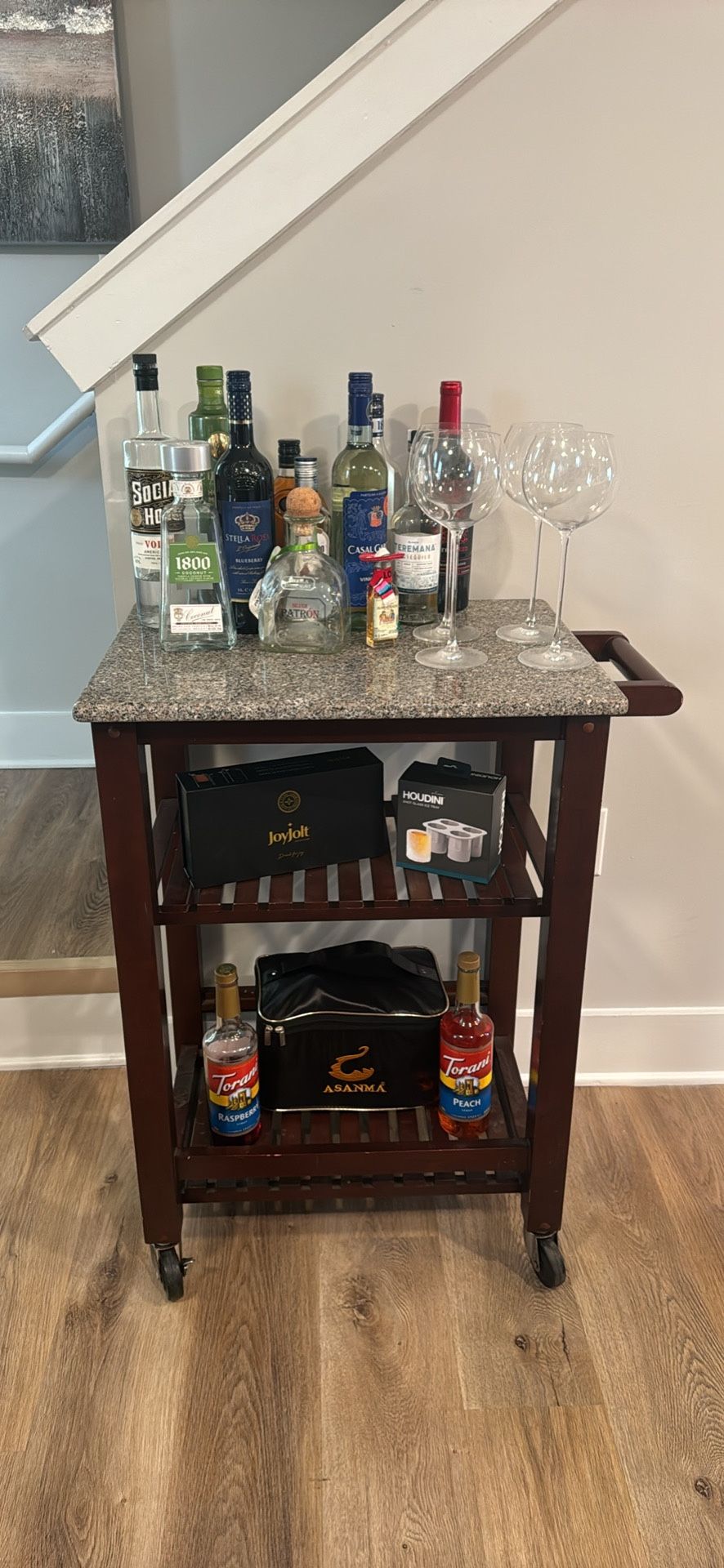 Bar Cart With Wheels 