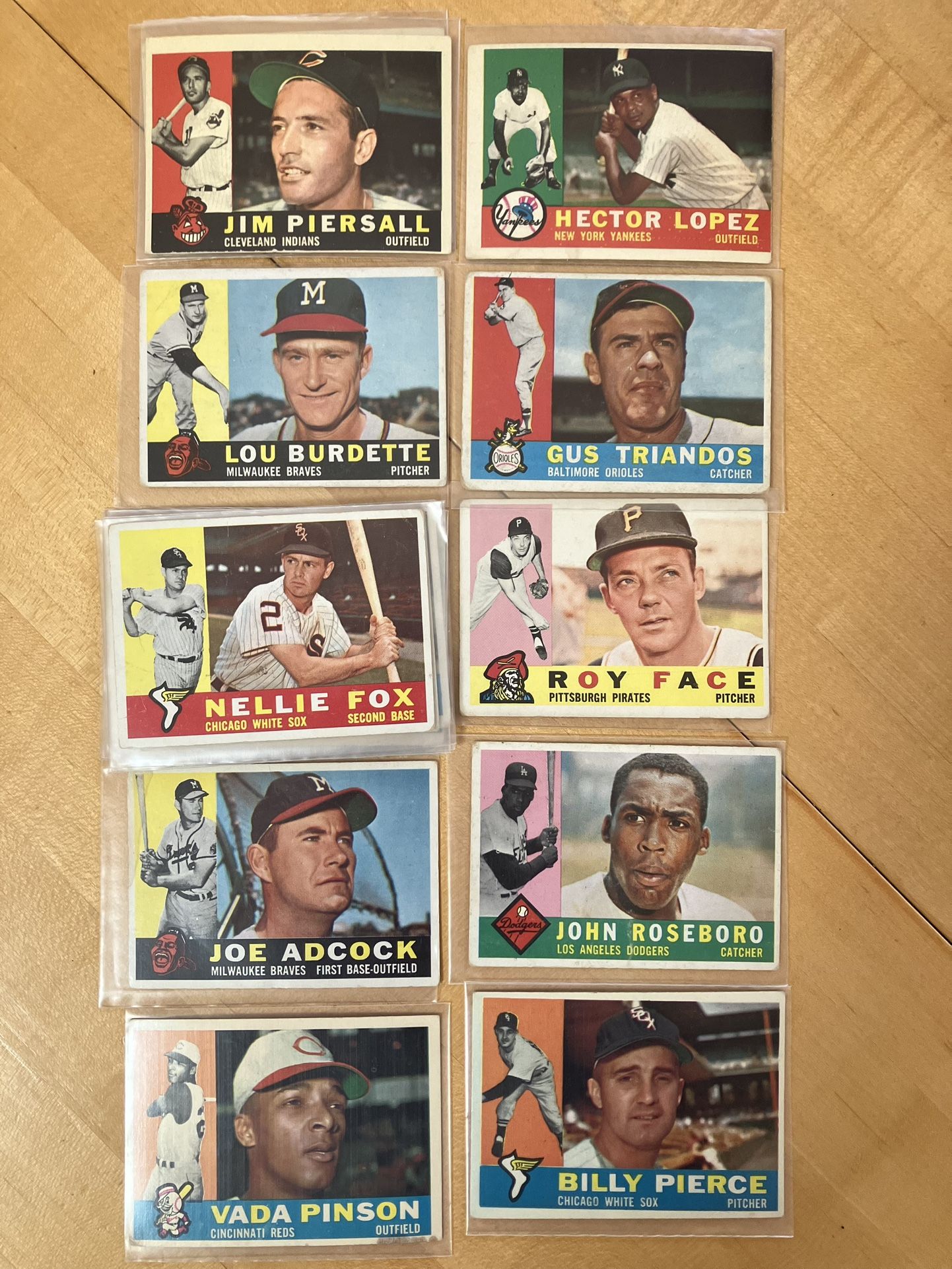🥎 (125) 1960 TOPPS BASEBALL CARDS * NO DOUBLES * ONLY $3.00 PER CARD ⚾️