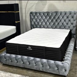 New Queen Size Bed With 11 Inch Mattress And Free Delivery 