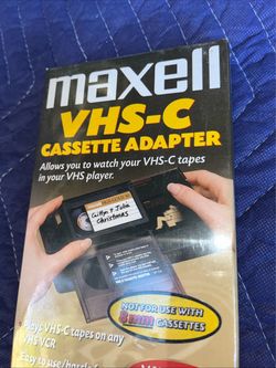 Maxell VHS Video Cassette Adapter for VHS-C Videotapes VP-CA Adapter For VCR NEW