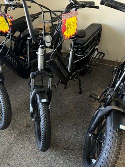 OPEN BOX, FULLY ASSEMBLED HOVSCO HovCart Family E-Bike 20" Fat Tire Cargo E-Bike