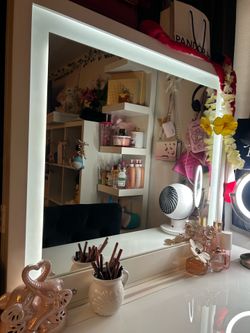White vanity