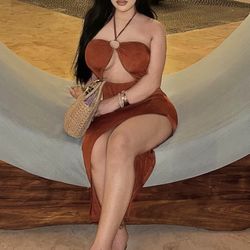 Maxi Halter Neck Dress 