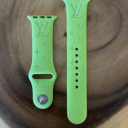 Louis Vuitton Apple Watch Band (38-45mm) Green