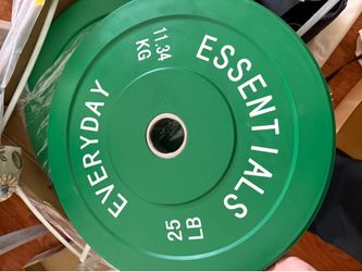 Everyday Essentials 25 LB Bumper Plates Pair