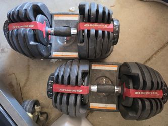 Bowflex SelectTech 552 Adjustable Dumbbells Pair 5-52.5 lbs Base Trays