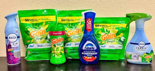 $35 Gain laundry bundle-(2) large packs and 1 smaller pack- Temecula
