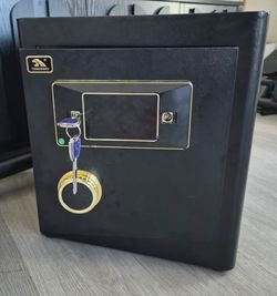 Tigerkino Black Steel Safe with Digital Keypad
