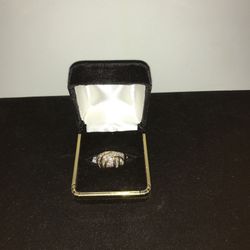 33151-12 14KYG LDS DIAMOND CLUSTER RING 
