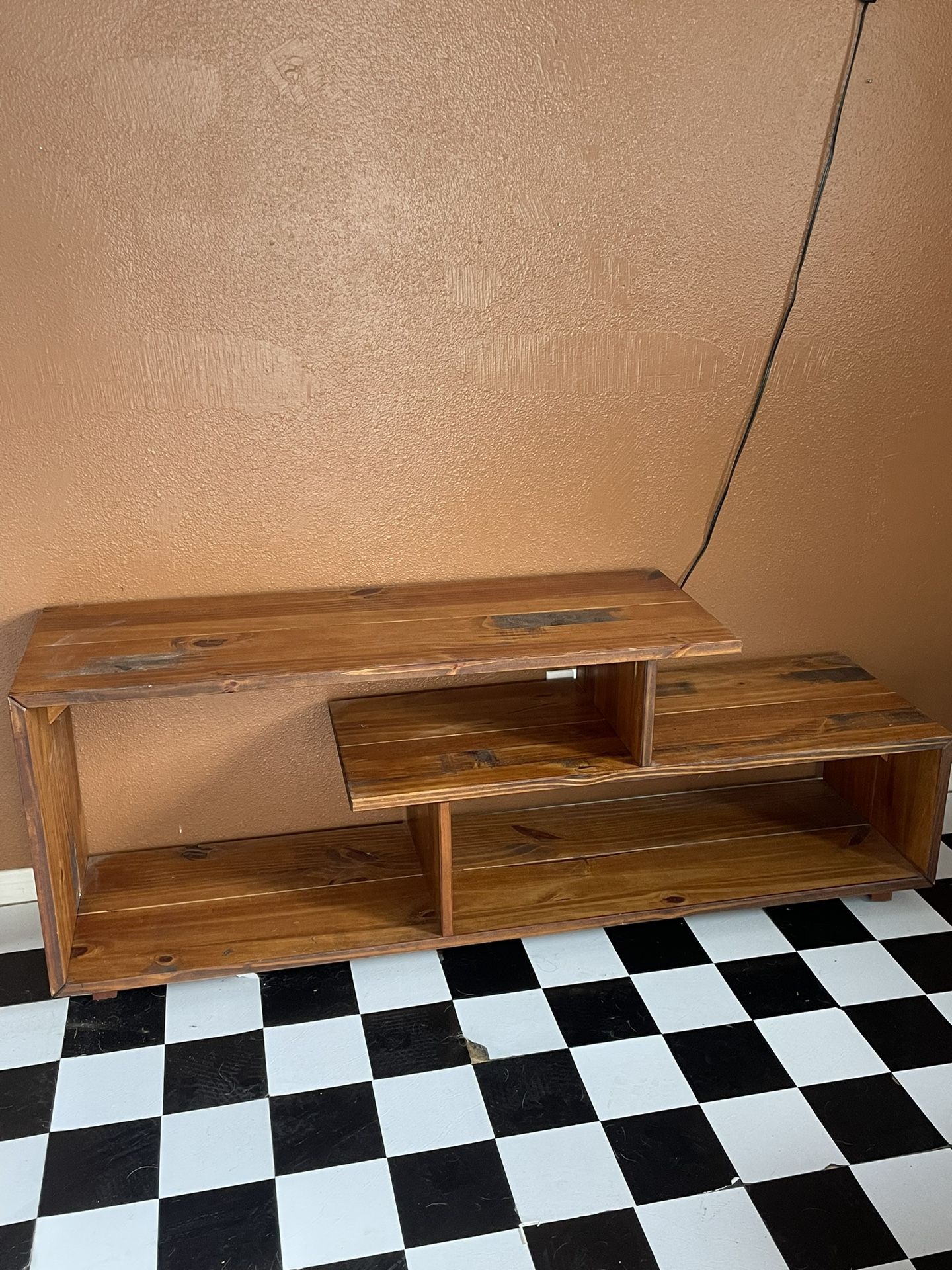Wooden Bookcase-Tv Console