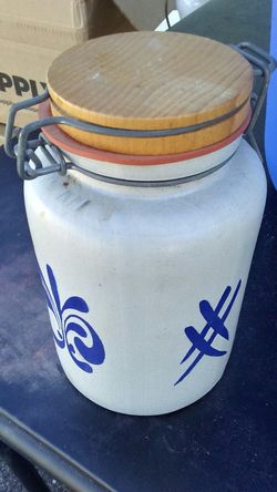 Earthen Ware Jar Canister.