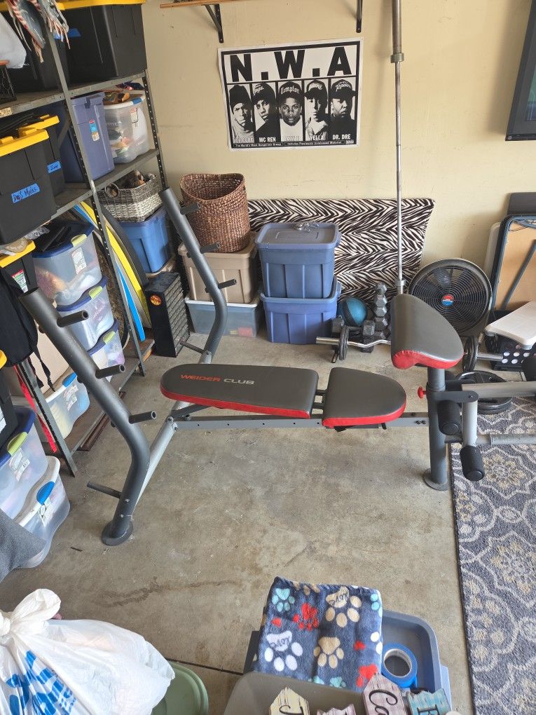 Weider Incline Bench and Leg Curl