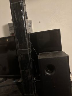 Sound bar and sub woofer