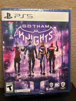 Hey, it’s never been used I’m asking$25  for   Gotham Knights for the PlayStation five it’s brand new