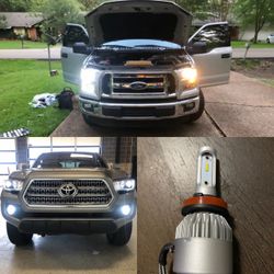 PSX26W 12278 LED Headlight Fog Lights/DRL Upgrade, 6000K Xenon White 12278C1 H28W PWY26W Xtreme Super Bright luces